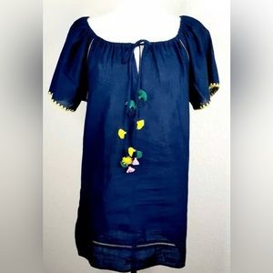 Linen JCrew beach cover up 🏖️